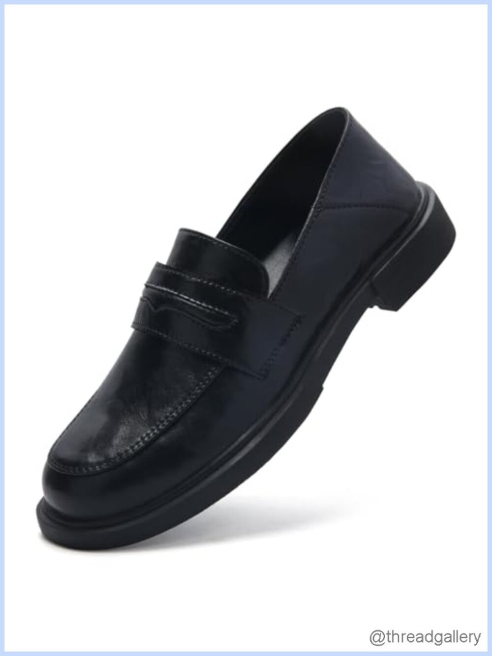 Faux Leather Slip On Loafers Women's Business Casual Work Shoes Memory Foam